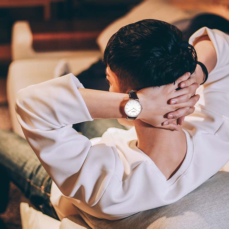 罗西尼Live系列简约情侣表学生休闲潮流手表男表女表石英表517769