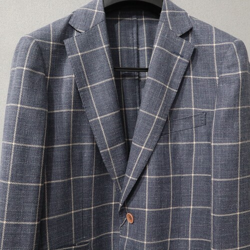 蓝豹/男士bespoke系列休闲西服  65%羊毛20%丝15%亚麻 180 100A - 图0