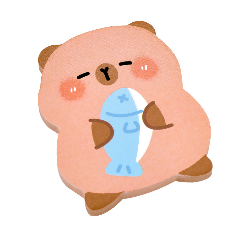 可爱卡通水豚便利贴中小学生文具礼品高颜值课堂奖品卡皮巴拉便签,淘宝优惠券,粉丝福利购,淘宝优惠卷