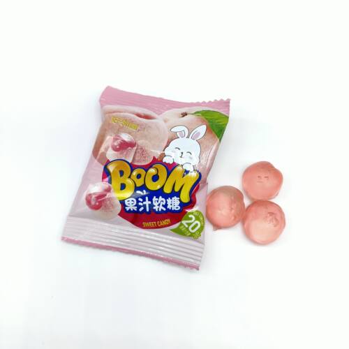 好邻居手撕葡萄味芒果味苹果味夹心软糖网红剥皮水果糖结婚庆糖果 - 图0