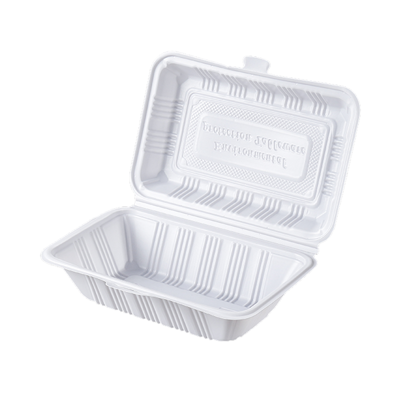 环保可降解长方形一次性连体餐盒快餐外卖烧腊盖浇饭打包盒米饭盒 - 图3