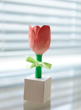 木雕向日葵可爱车载扩香器