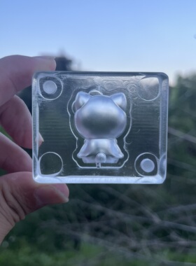 暴富HelloKitty双面亚克力香牌模具 ，DIY手工模具，