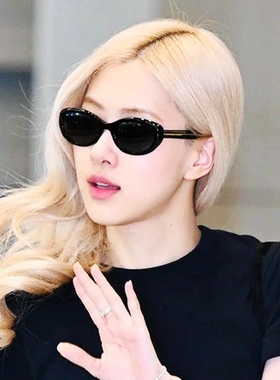 kimball新款黑框复古猫眼墨镜女偏光镜欧美太阳眼镜近视防紫外线