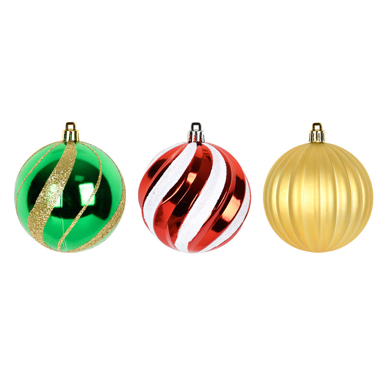 圣诞装饰球6-12CM彩绘塑胶球吊球圆球花环藤条花环搭配道具装饰品,淘宝优惠券,粉丝福利购,淘宝优惠卷