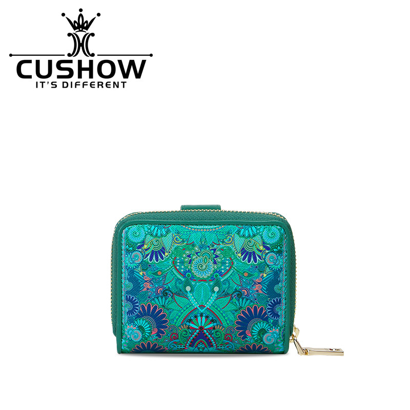 卡秀原创真皮印花卡包2021牛皮钱包 卡秀卡包