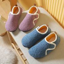 Adult male and female home autumneled winter wrap heel anti-slip thick bottom sock maternal sit-in-the-winter shoes mom floor socks cotton tug