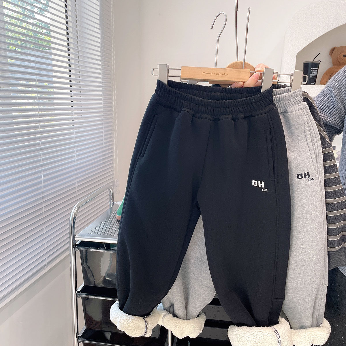 【一条过冬】儿童保暖加厚羊羔绒卫裤2025男童冬季羊羔绒过寒棉裤,淘宝优惠券,粉丝福利购,淘宝优惠卷