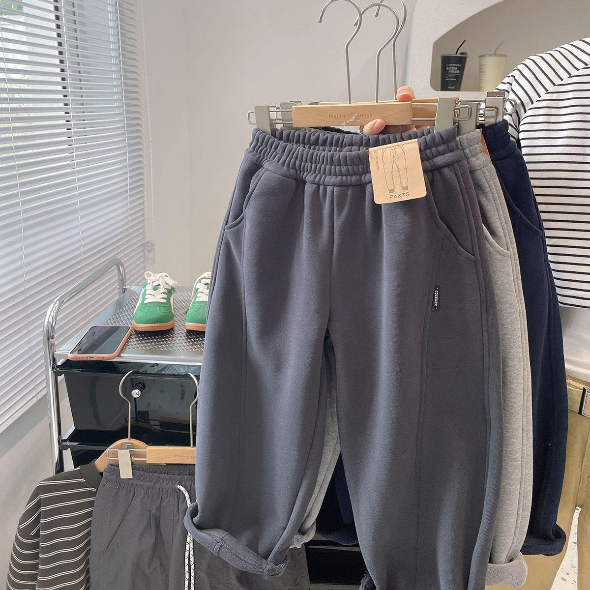 【加绒加厚弯刀裤】冬男童保暖厚实运动卫裤中大童棉裤儿童休闲裤,淘宝优惠券,粉丝福利购,淘宝优惠卷