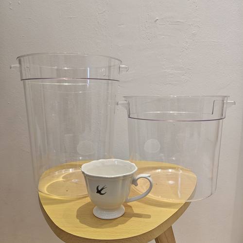 塑料桶透明加厚储物桶圆形扎染蜡染植物材料染色桶工具高颜值展示 - 图3