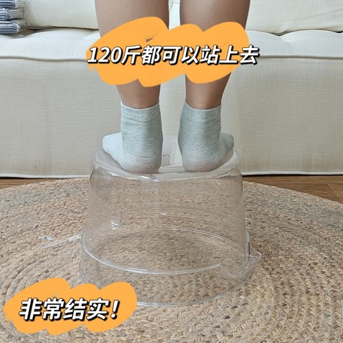 塑料桶透明加厚储物桶圆形扎染蜡染植物材料染色桶工具高颜值展示 - 图1