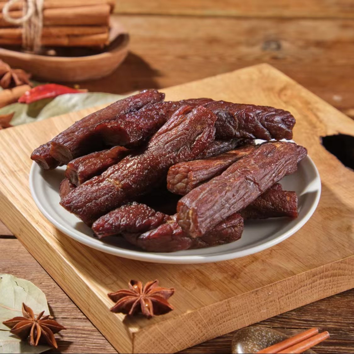 盒马X代购 风干牛肉400g熏烧烤肉制品独立小包装肉质精瘦嚼劲十足