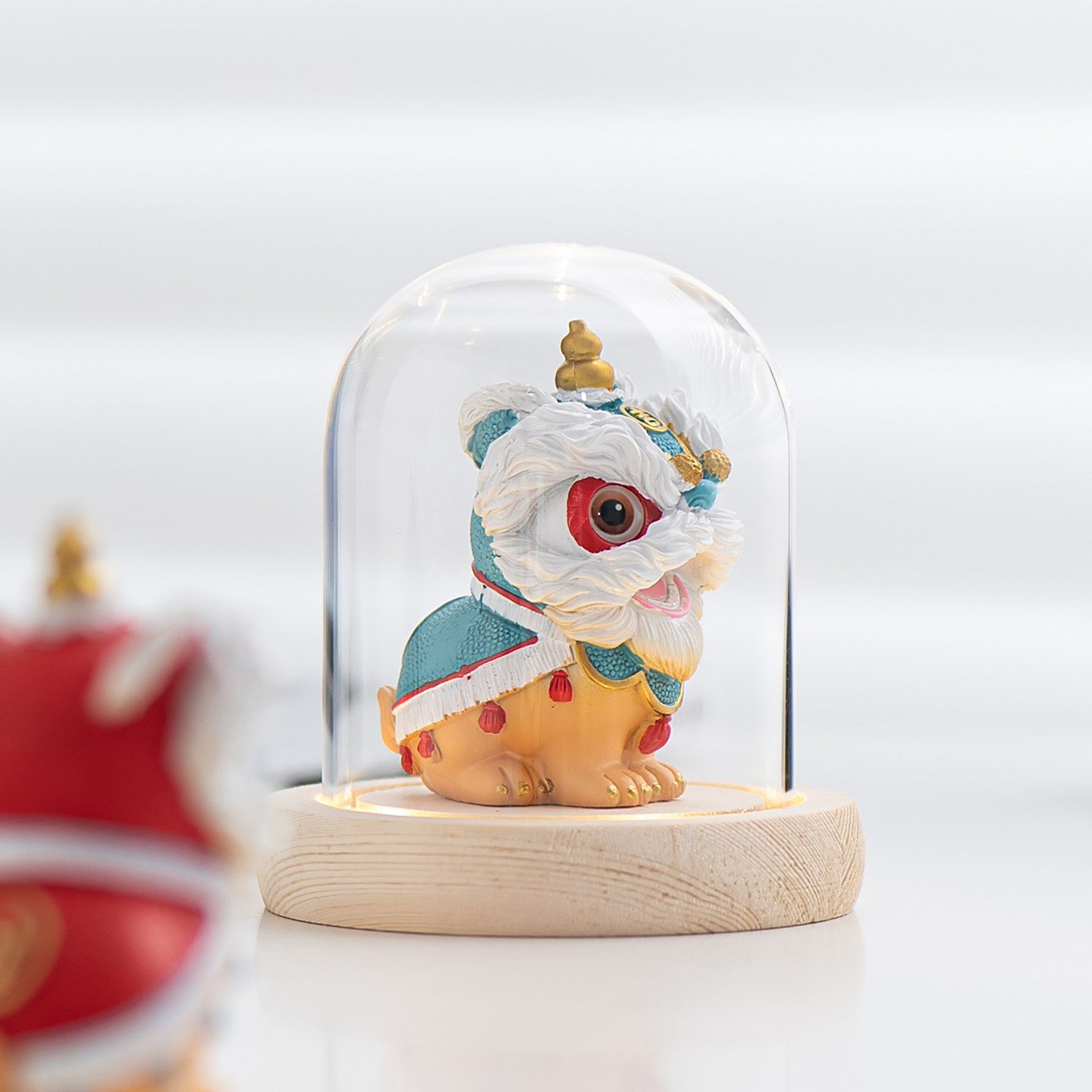 国潮佛山新款舞狮醒狮创意摆件高级感桌面茶桌装饰工艺品汽车装饰,淘宝优惠券,粉丝福利购,淘宝优惠卷