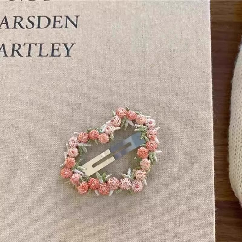 新款发饰花朵发夹女甜美氛围感侧边夹蕾丝BB夹碎发刘海头饰小夹子,淘宝优惠券,粉丝福利购,淘宝优惠卷