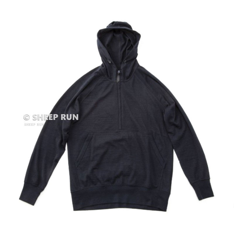 SHEEP RUN大牧场 美利奴羊毛男女同款运动休闲套头帽衫吸湿速干 - 图1