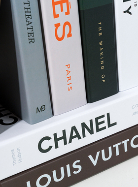 仿真书英文简约现代风桌面摆件