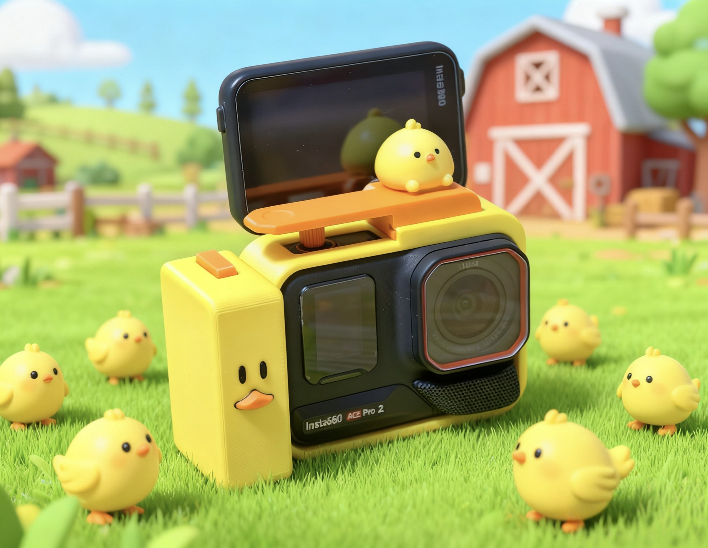 影石白色AcePro1/2代手柄DIY含兔笼 皮卡丘麦当劳巧克力白色配色,淘宝优惠券,粉丝福利购,淘宝优惠卷