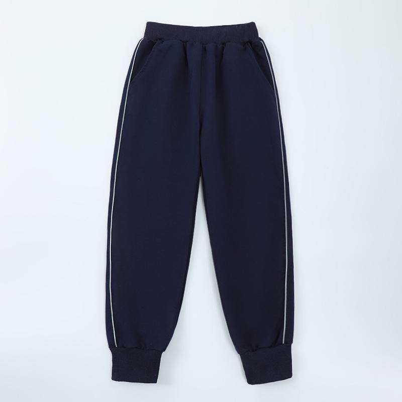 儿童校服裤深蓝色一条杠反光条男女童运动裤中大童小学生班服裤子,淘宝优惠券,粉丝福利购,淘宝优惠卷