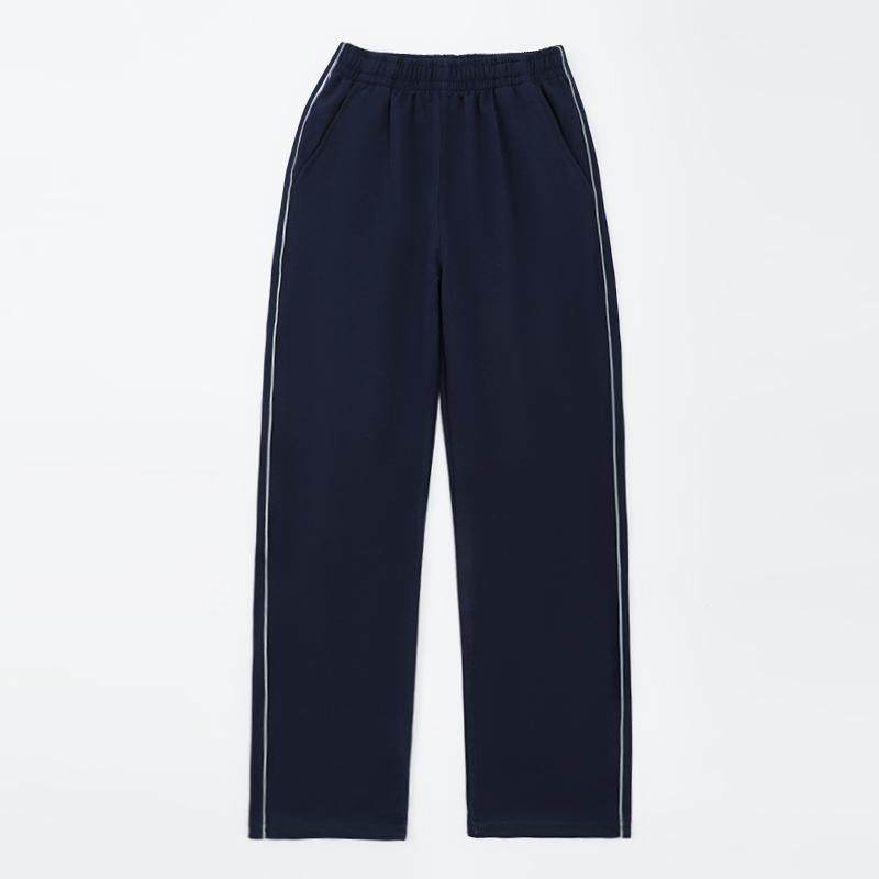 儿童校服裤深蓝色一条杠反光条男女童运动裤中大童小学生班服裤子,淘宝优惠券,粉丝福利购,淘宝优惠卷