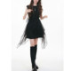 ຄົນອັບເດດ: Sleeveless Dress Mesh Splicing Slimming Skirt