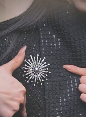 合金合成百搭胸花女时尚银色胸针