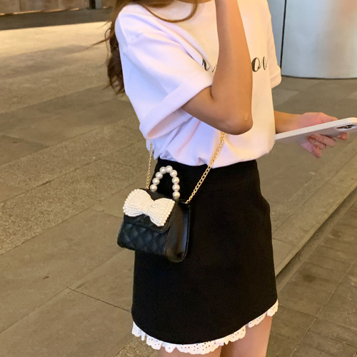 春夏可爱小包包女包2026新款糊碟结包口红包凹造型链条单肩斜挎包 - 图0