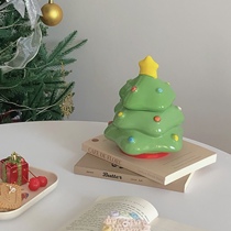 Christmas Christmas Tree Ceramic Containing Jar Nordic Wind Swing Piece Creative Home Decoration Candy Cookie Jar Storage Jar