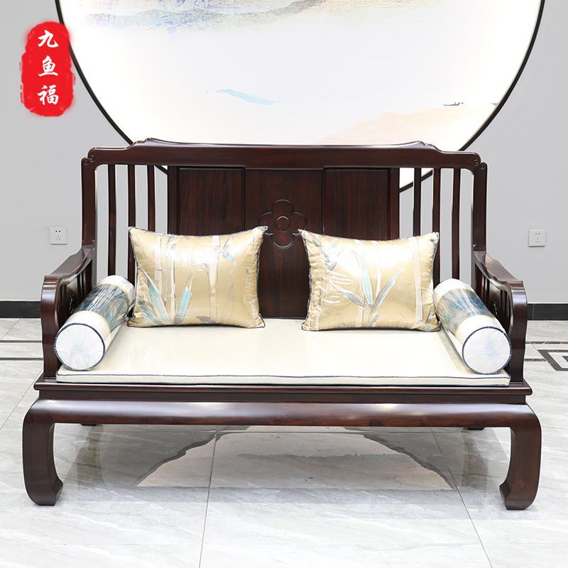 红木家具柬埔寨酸枝木明式沙发新中式简约客厅小户型沙发组合-图0