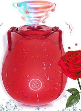 2 in 1 Rose Toy Simulation Vibrator Powerful Sucking Vibrato