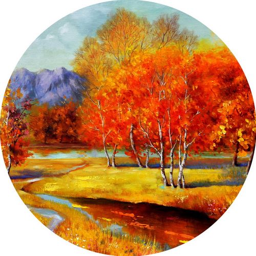 风景油画高清装饰画芯图库ps临摹手绘素材图片古典名家山水绘画 - 图3