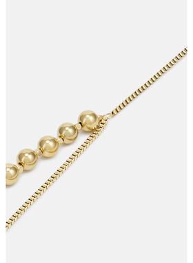 代购Fossil化石女士项链简约优雅时尚百搭金色抛光表面不锈钢黄