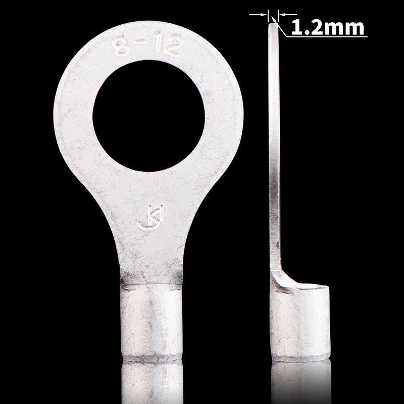 国标A级 RNB冷压接线端子RNB8-12圆形裸端头O型端子 铜鼻子 一只 - 图0