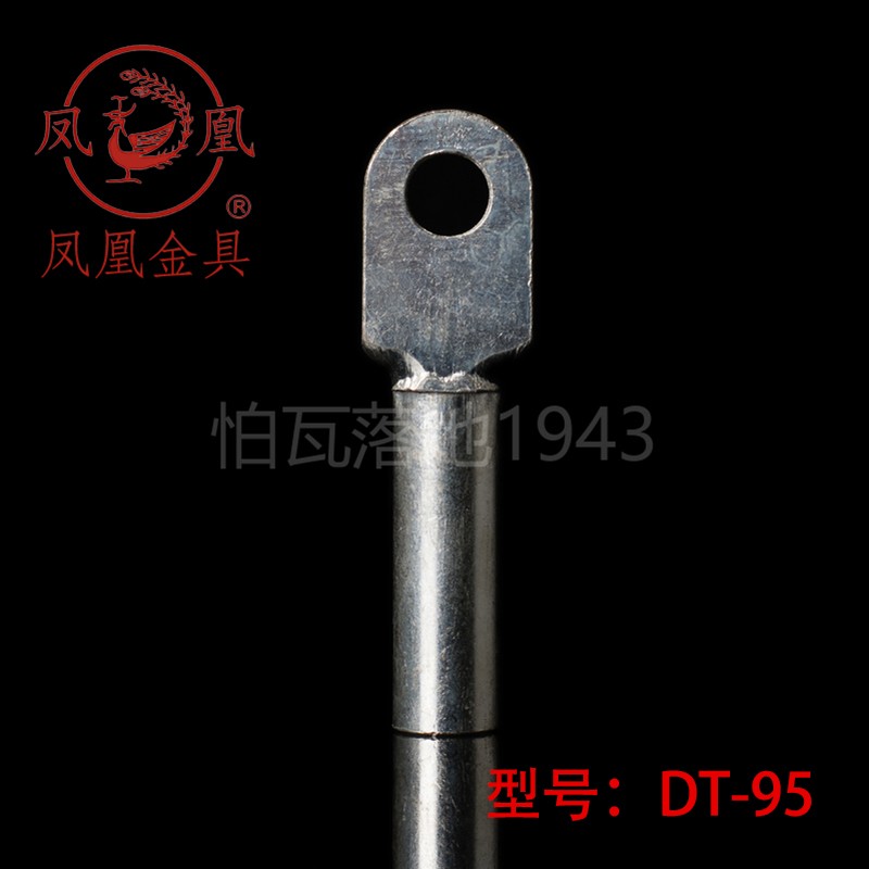 正品凤凰国标镀锡堵油式铜接头 DT-95MM2(平方）铜鼻子 接线端子 - 图3