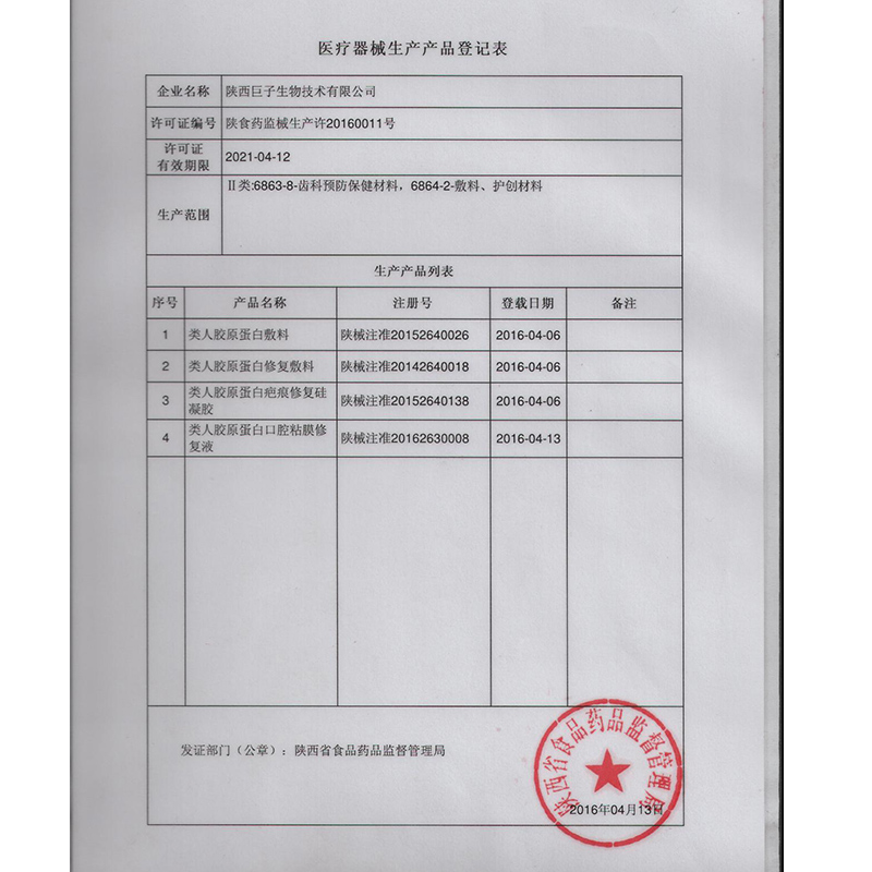 可复美重组胶原蛋白敷料5片敏感肌术后 类人胶原蛋白敷料HCDO2421 - 图1