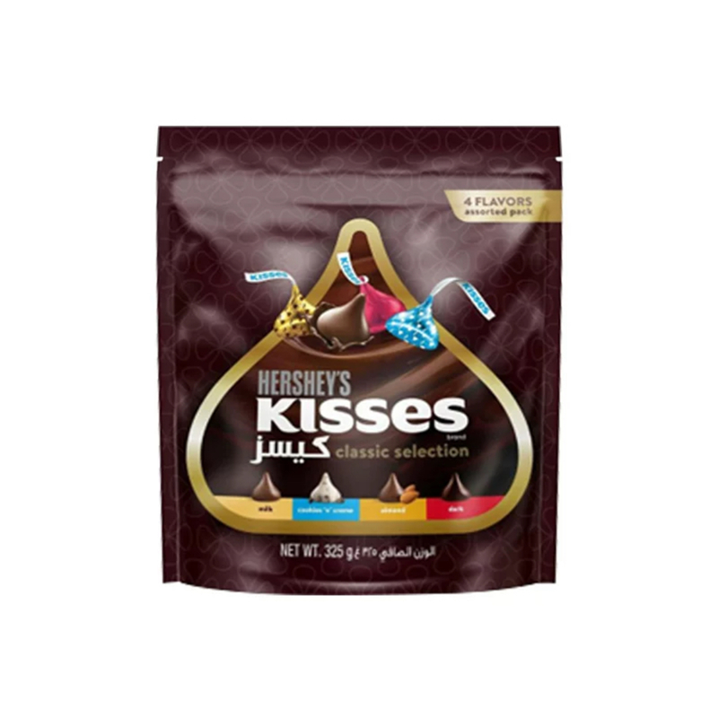 【好时新品】好时kisses巧克力进口炫彩什锦325g办公室零食糖果-图0