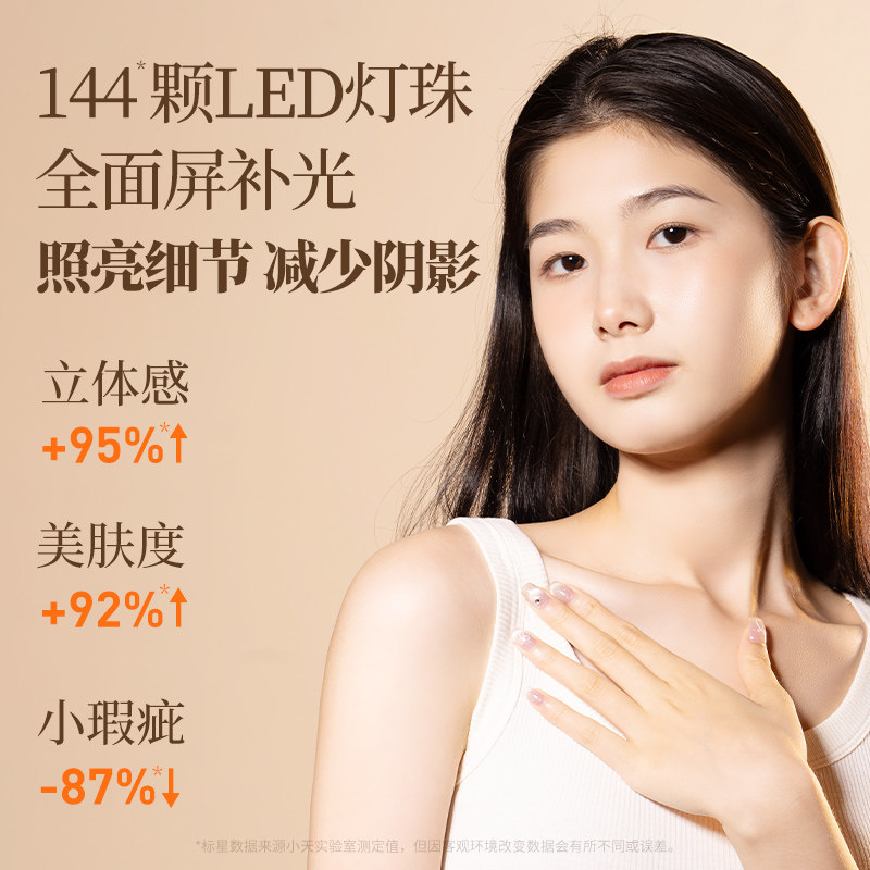 小天直播补光灯主播专用美颜灯桌面美颜嫩肤打光灯网红灯拍照面光灯自拍美光灯手机拍摄抖音灯支架环形柔光灯,淘宝优惠券,粉丝福利购,淘宝优惠卷