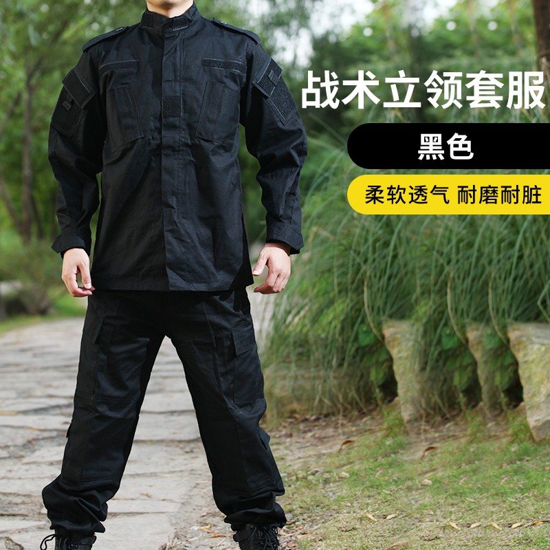 无贼套装教官训练服男女黑色COS游戏保安工作服年会服装户外拓展 - 图3