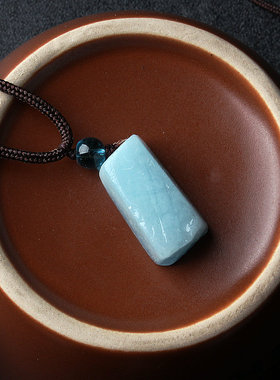 男女海蓝宝一手货源吊坠工厂直发