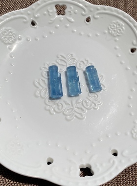 新货天然海蓝宝竹节吊坠蓝色小竹子精品级男女水晶锁骨链自然光拍