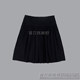 Black wool pocket versatile skirt