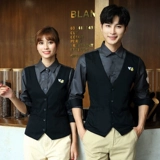 KTV Milk Tea Hotel Hot Pot Proting Vest Oving Worker Worker Long -Кофейный ресторан Coffee Western Spring и осенний пакет