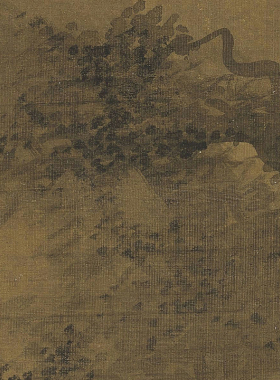 元人山水画风雨归舟图国画非手绘真迹字画挂画客厅装饰画竖版卷轴