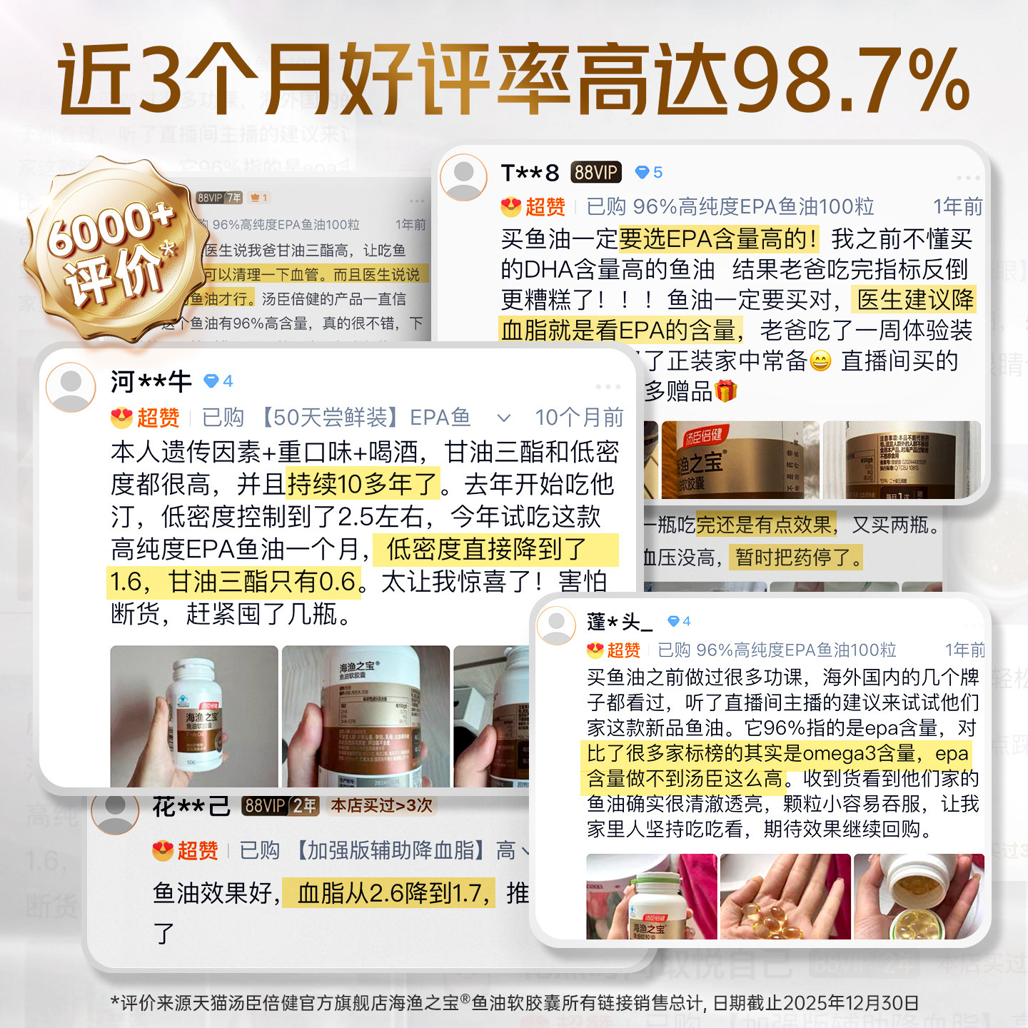 年货礼盒汤臣倍健高纯度EPA深海鱼油中老年降血脂omega3软胶囊,淘宝优惠券,粉丝福利购,淘宝优惠卷