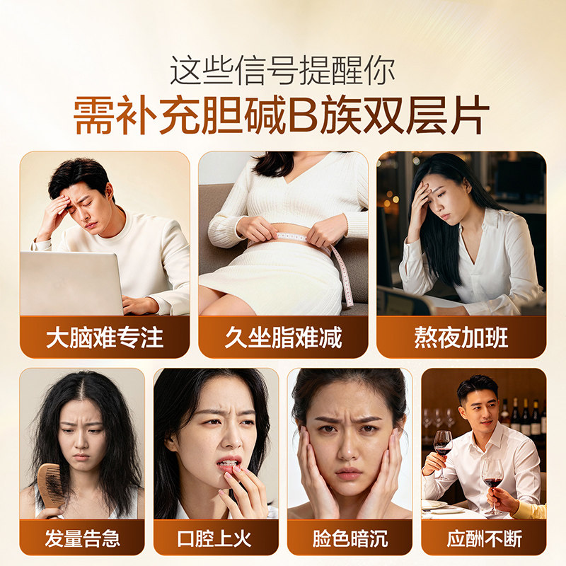 汤臣倍健B族维生素胆碱双层片复合多种vb叶酸烟酰胺维c旗舰店蓝帽