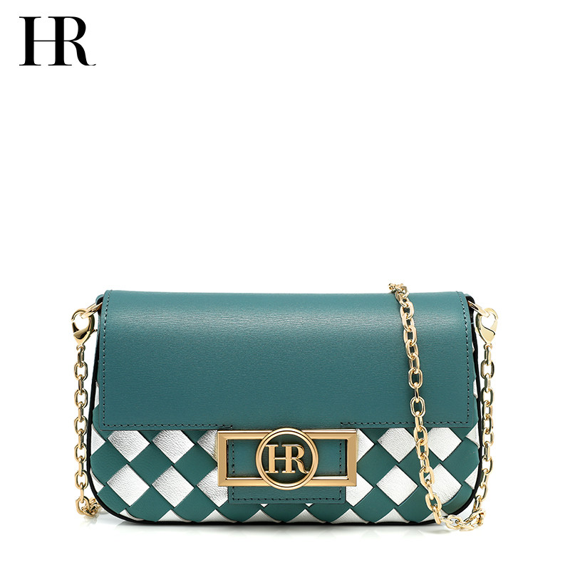 hr赫莲娜休闲链条包2020新款撞色包 hr女士包袋