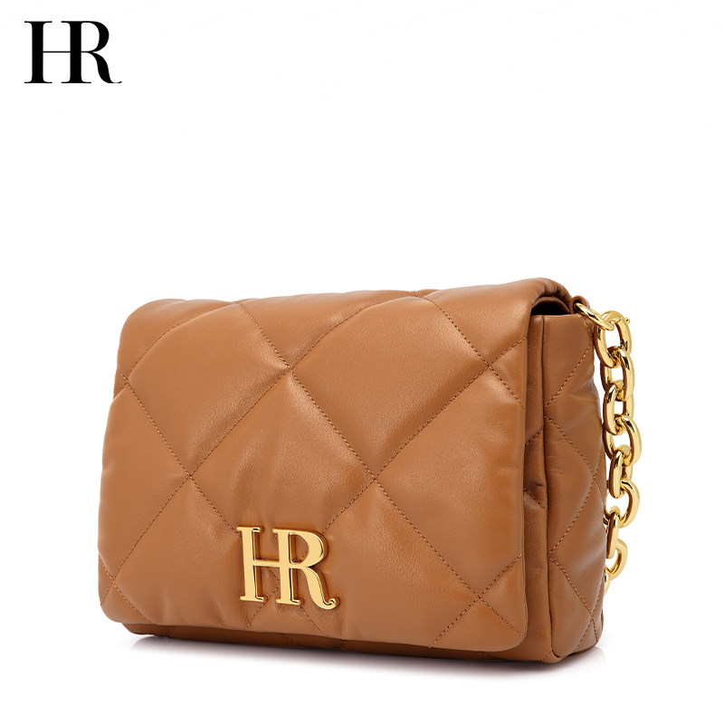 hr赫莲娜2023年新款休闲高级菱格包 hr女士包袋