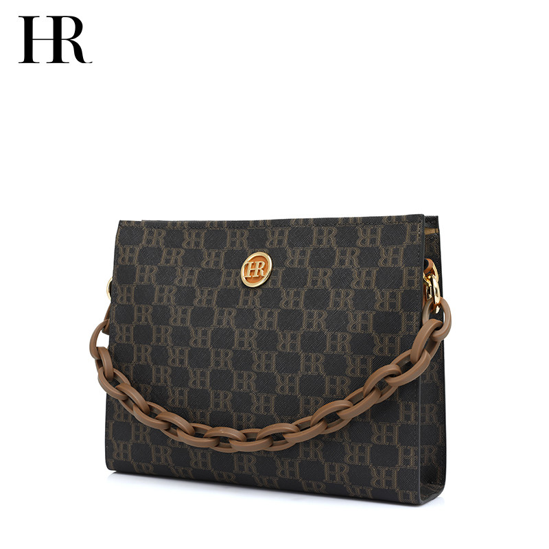 hr赫莲娜女2023新款老花包潮单肩包 hr女士包袋