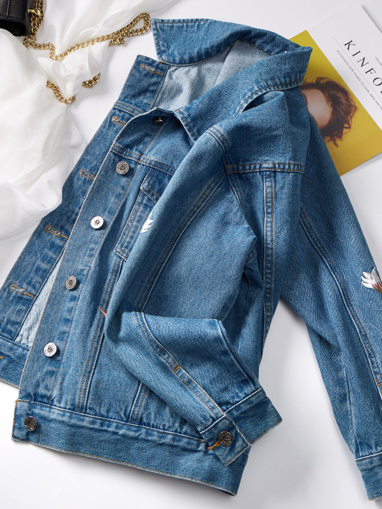 补贴50熙世界秋装国风仙鹤女上衣 sllsky服饰短外套