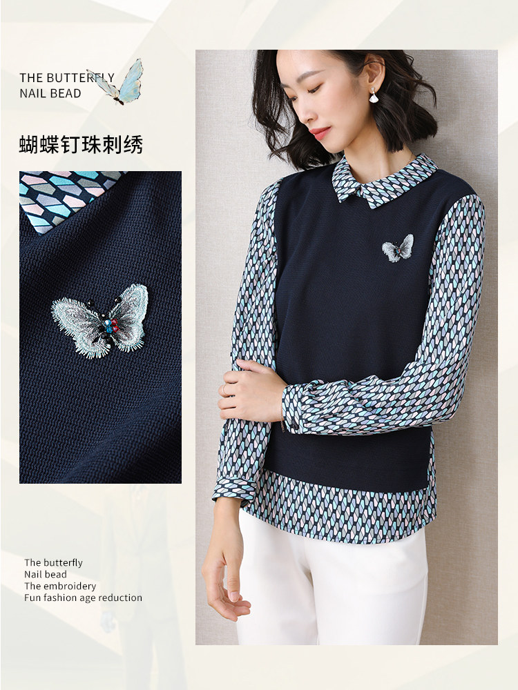 限时减50熙世界秋素雅文艺风女卫衣 sllsky服饰卫衣/绒衫