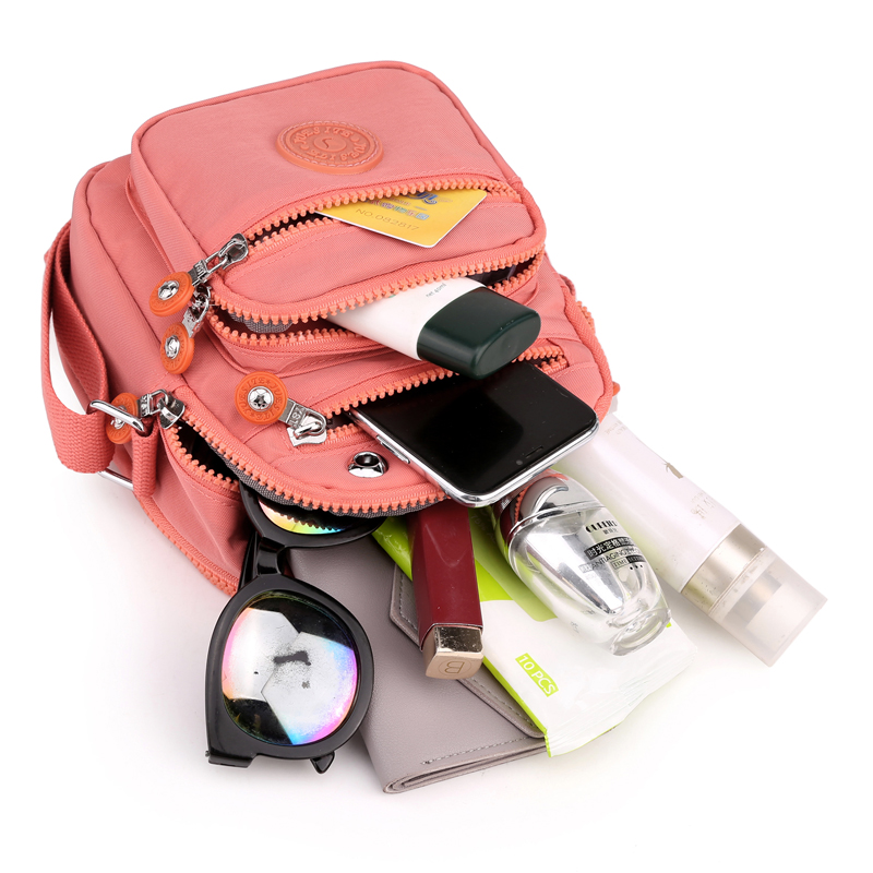 2023新款时尚潮流n斜挎包帆布包女包迷你小包包单肩小方包牛津布 - 图3